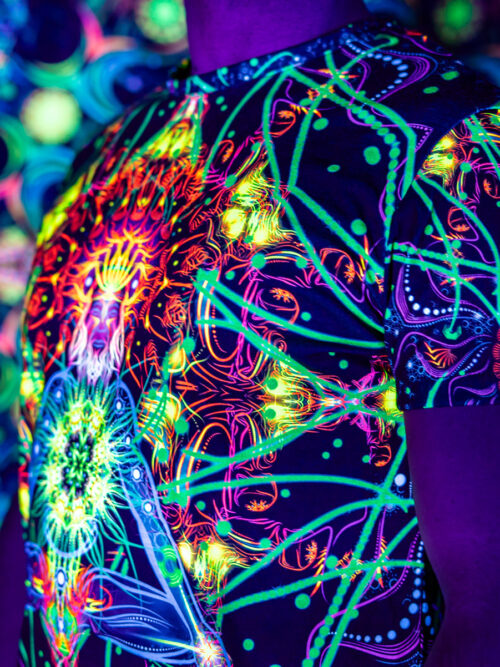 Clothes for Reincarnation Original, UV Active Psychedelic T-Shirt - Image 7