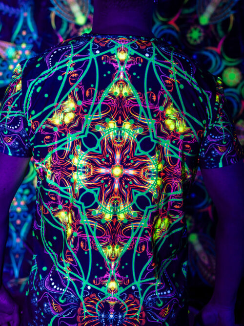 Clothes for Reincarnation Original, UV Active Psychedelic T-Shirt - Image 3