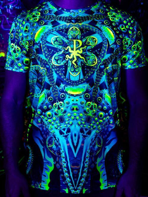 Festival Outfit Proxeeus, Psychedelic Rave Clothing, Full Print - Image 1