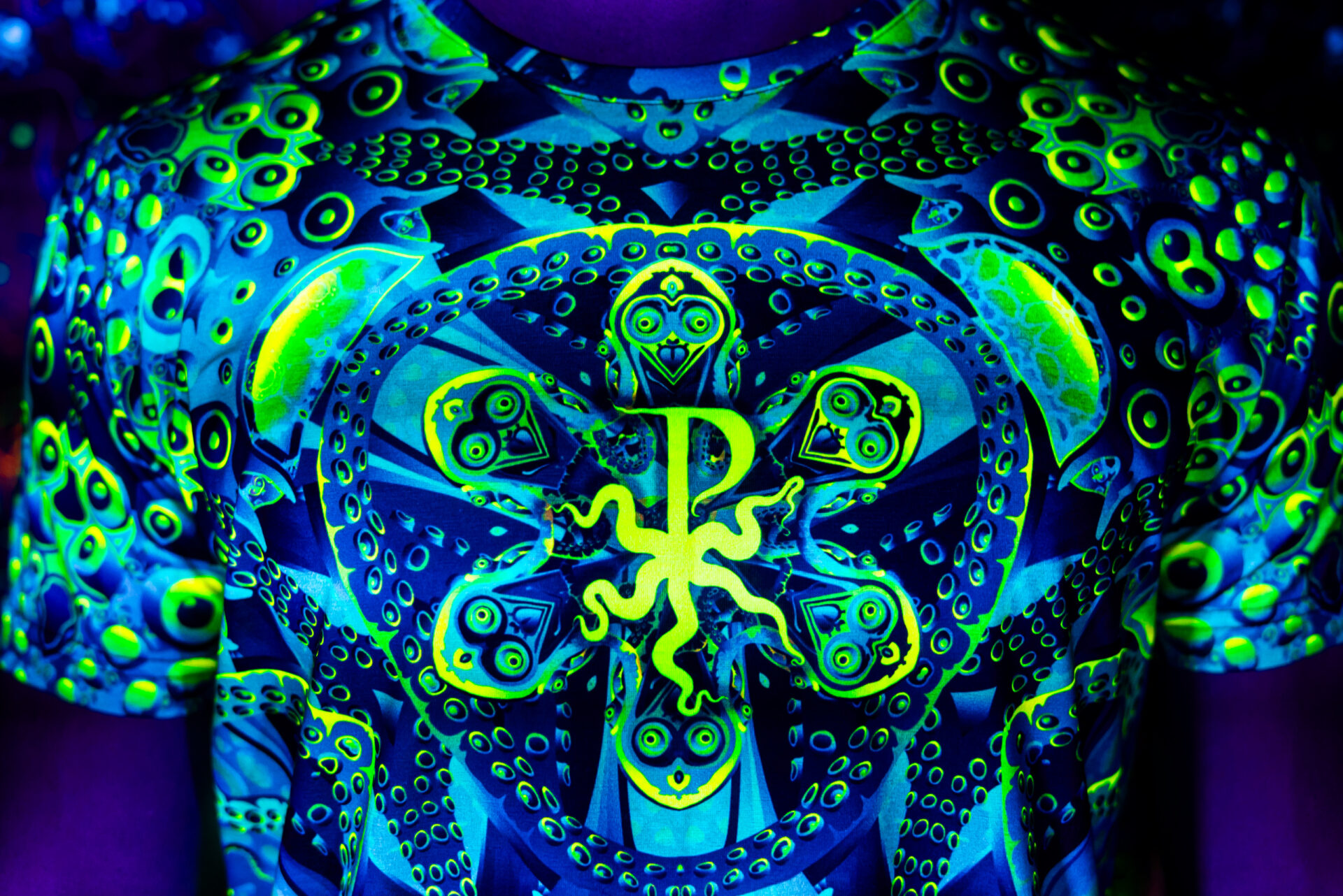 Festival Outfit Proxeeus, Psychedelic Rave Clothing, Full Print - Image 3