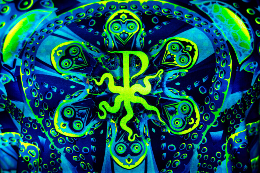 Festival Outfit Proxeeus, Psychedelic Rave Clothing, Full Print
