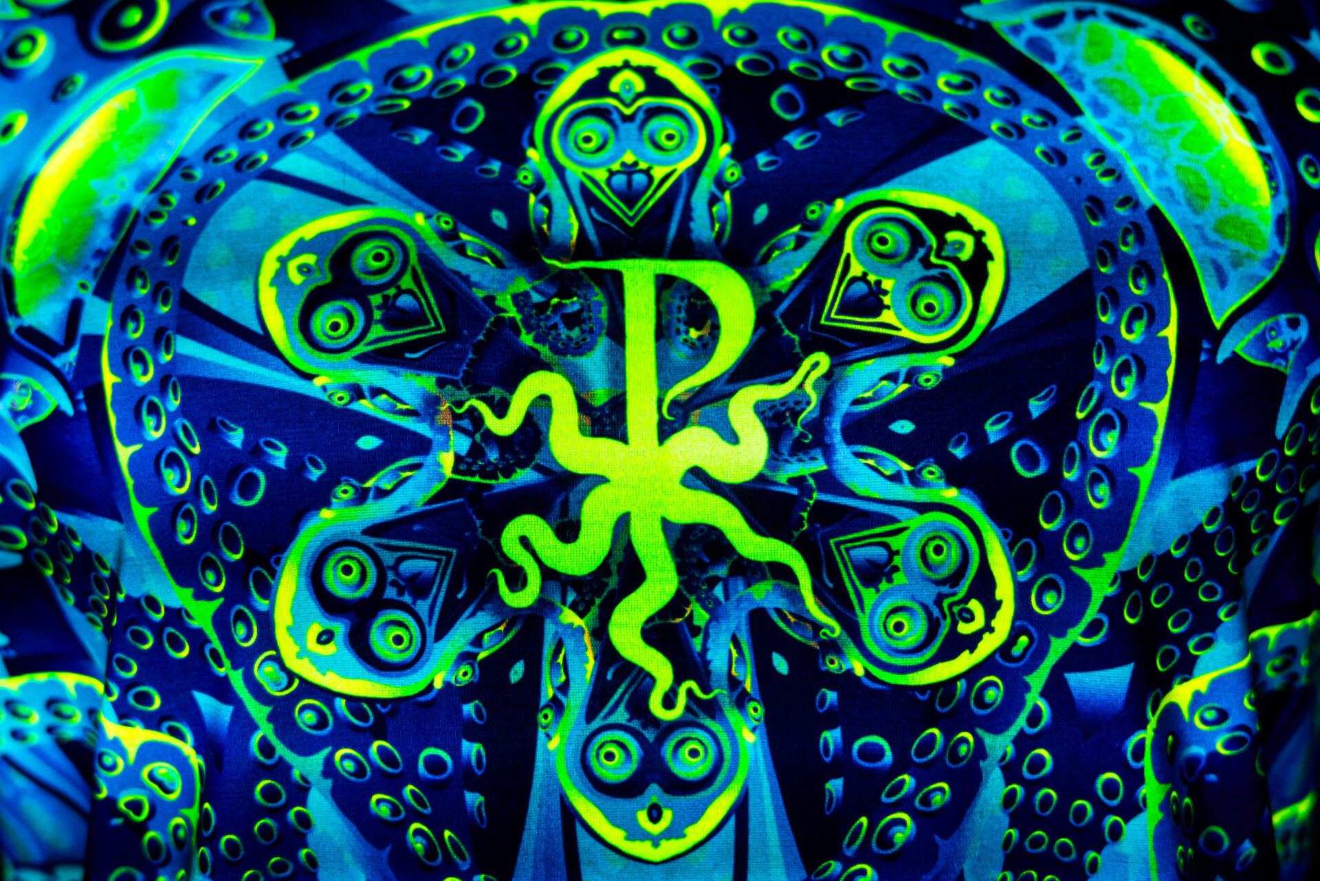 Festival Outfit Proxeeus, Psychedelic Rave Clothing, Full Print - Image 4