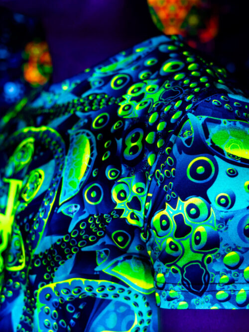 Festival Outfit Proxeeus, Psychedelic Rave Clothing, Full Print - Image 5
