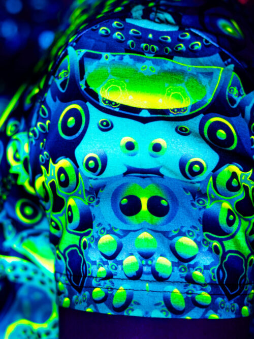 Festival Outfit Proxeeus, Psychedelic Rave Clothing, Full Print - Image 6