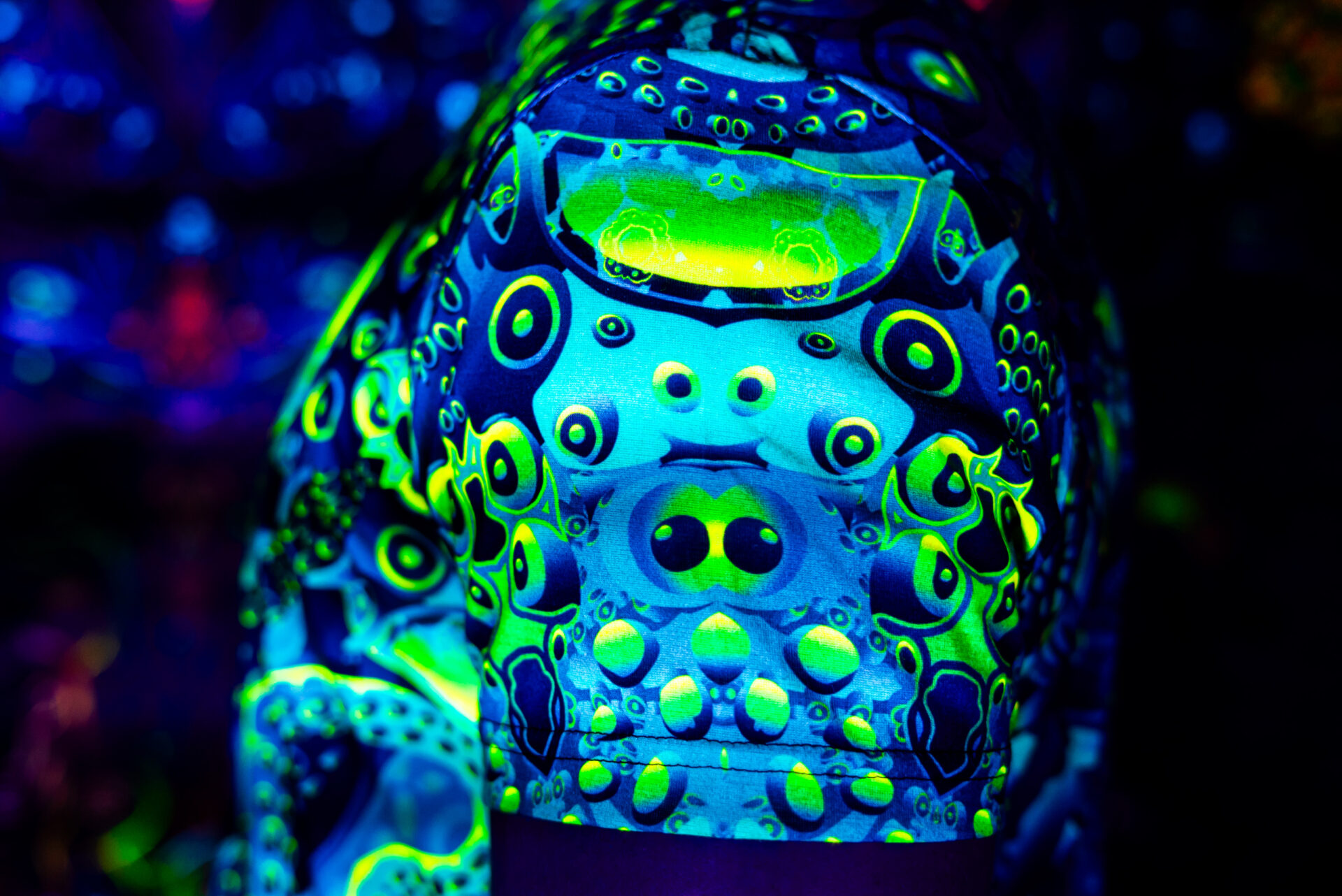 Festival Outfit Proxeeus, Psychedelic Rave Clothing, Full Print - Image 6