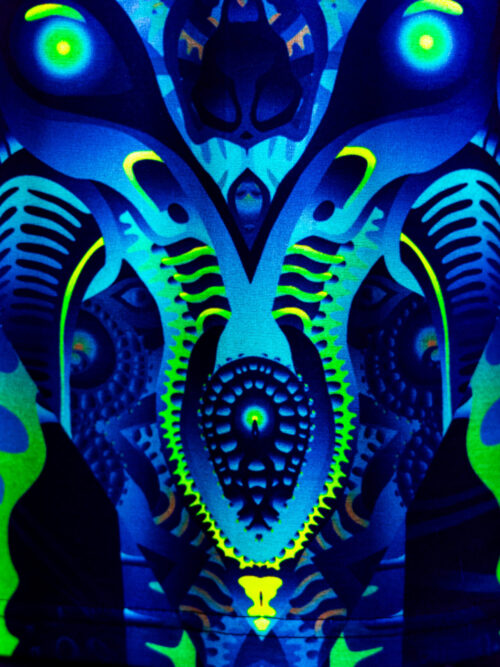 Festival Outfit Proxeeus, Psychedelic Rave Clothing, Full Print - Image 8
