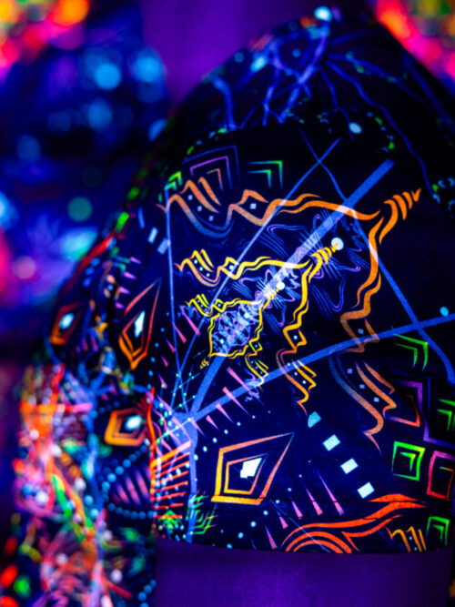 Rave Clothes GS Radio, UV Active Festival T-Shirt, Full Print - Image 6