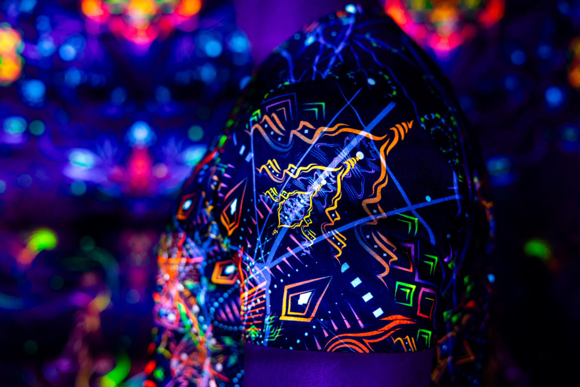 Rave Clothes GS Radio, UV Active Festival T-Shirt, Full Print - Image 6