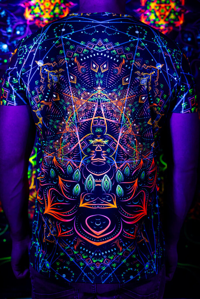 Rave Clothes GS Radio, UV Active Festival T-Shirt, Full Print