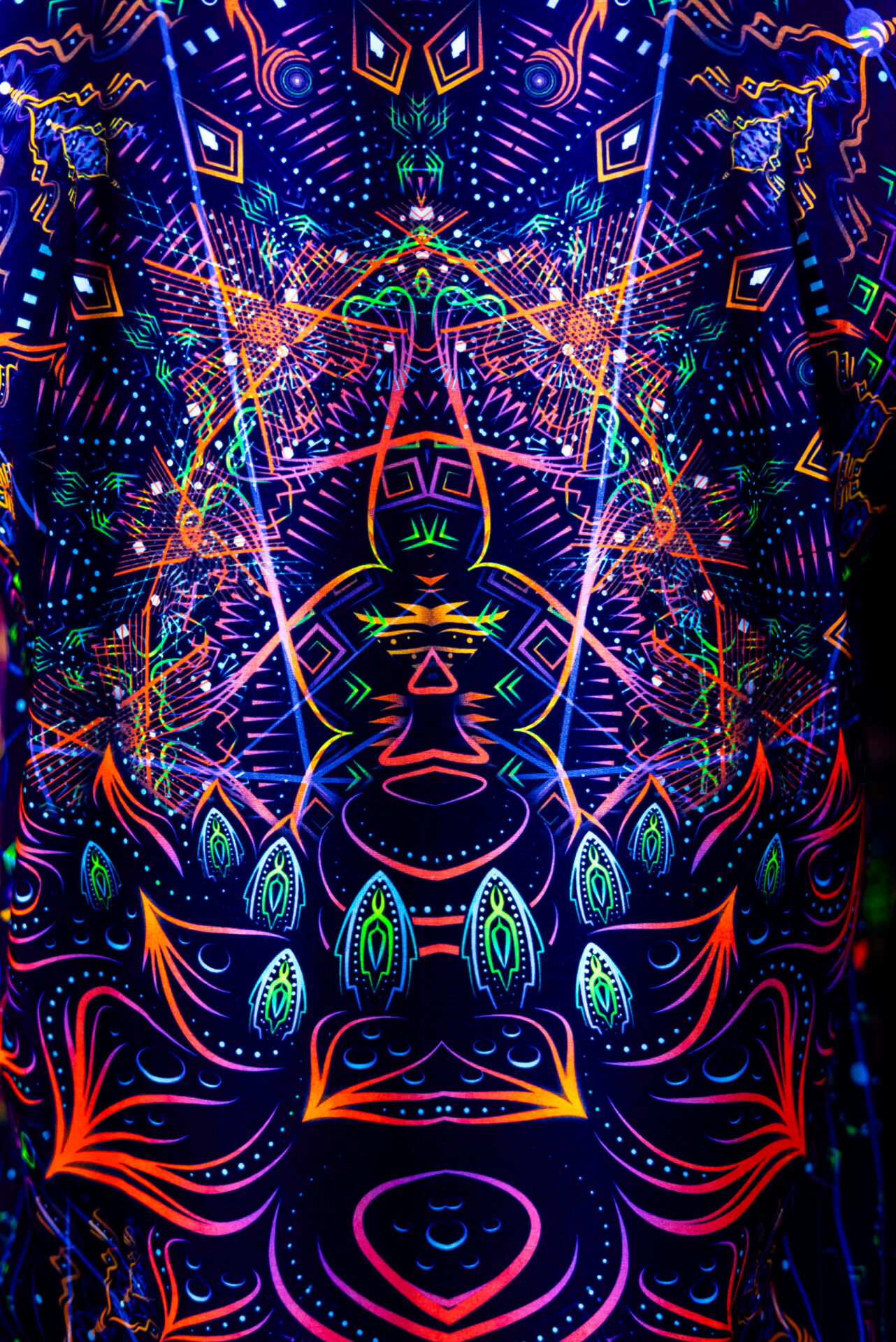 Rave Clothes GS Radio, UV Active Festival T-Shirt, Full Print - Image 8