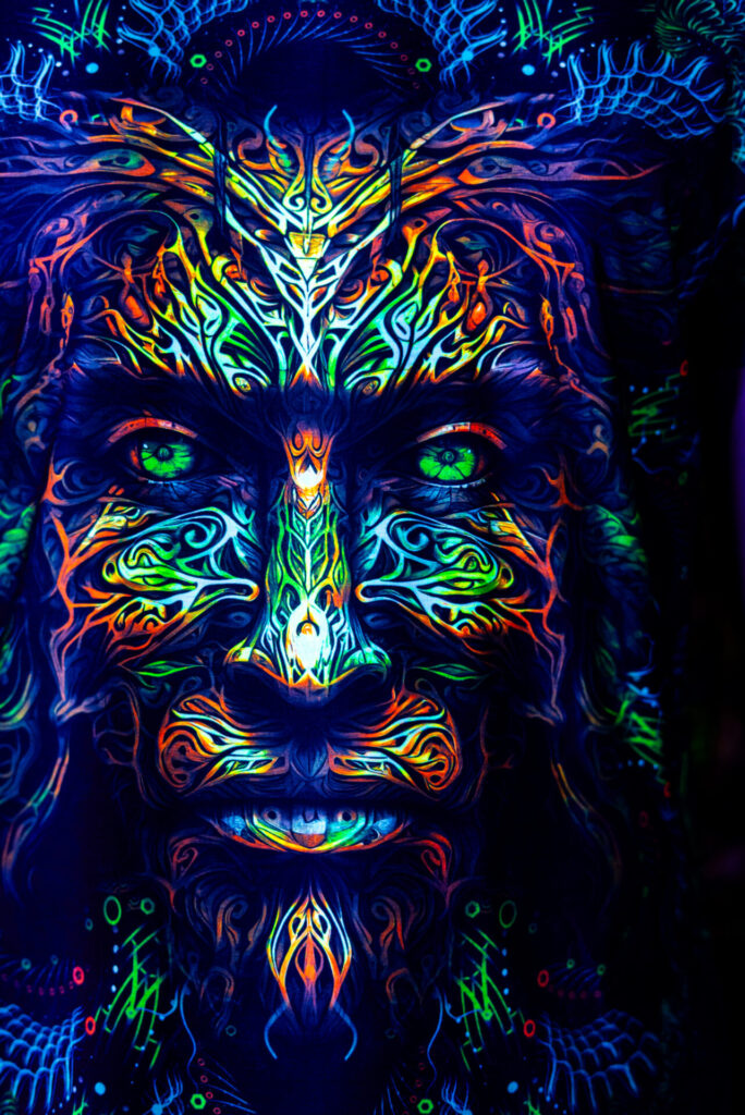 Rave Outfits FOA, Psychedelic UV Festival Clothing