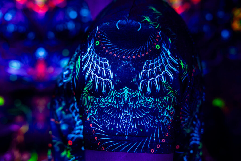 Rave Outfits FOA, Psychedelic UV Festival Clothing