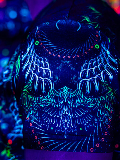 Rave Outfits FOA, Psychedelic UV Festival Clothing - Image 5